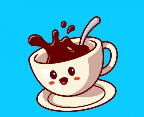 عکس قهوه کارتونی