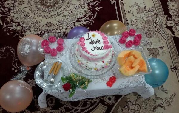 عکس کیک سالگرد ازدواجمون مبارک