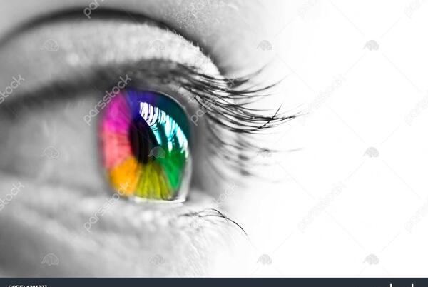 عکس رنگین کمان سفید