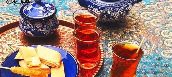 عکس چای دونفره در طبیعت