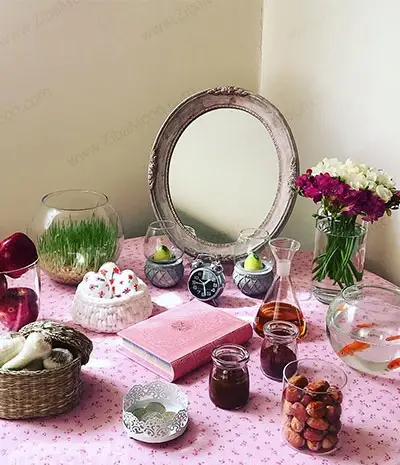 عکس سفره هفت سین خیلی شیک