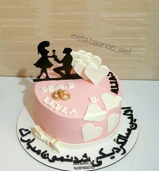 عکس کیک برای سالگرد ازدواج