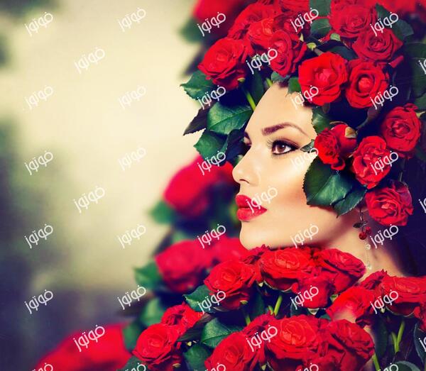 عکس زن گل