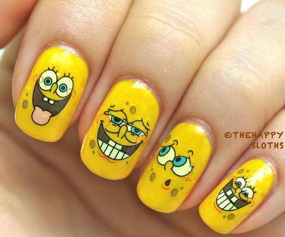 عکس ناخن کارتونی
