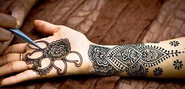 عکس حنا هندی قهوه ای