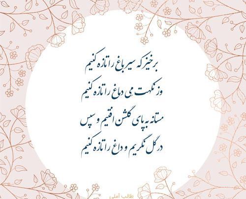 عکس نوشته طالب آملی