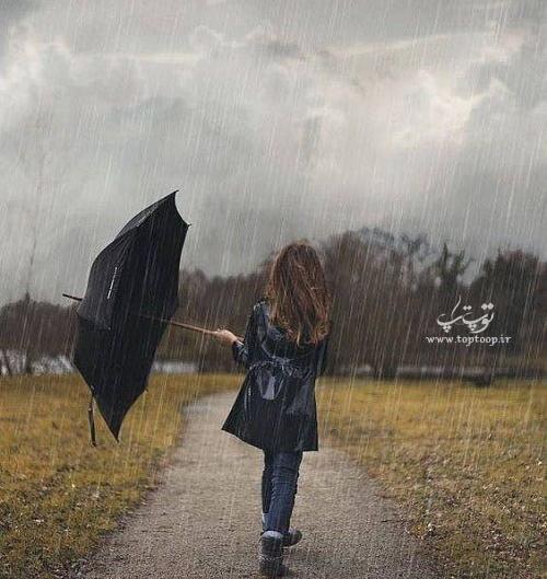 عکس عاشقانه بدون متن زیر بارون