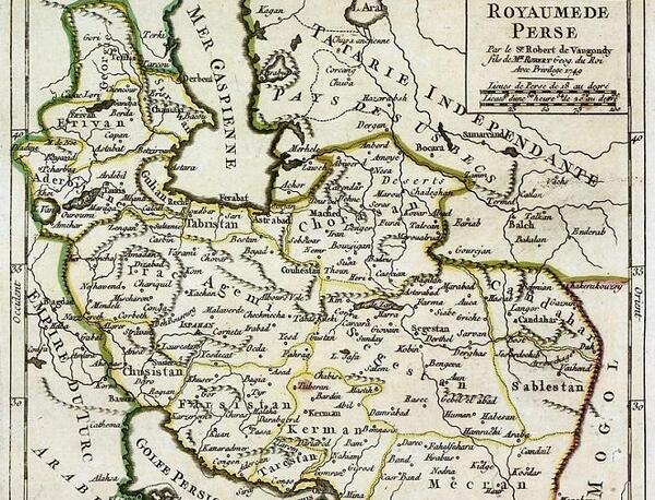 عکس نقشه قدیمی ایران