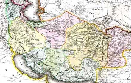 عکس نقشه قدیمی ایران