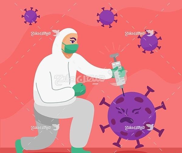 عکس کارتونی واکسن