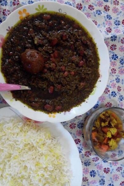 عکس قورمه سبزی یهویی