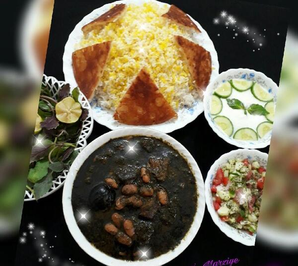 عکس قورمه سبزی یهویی