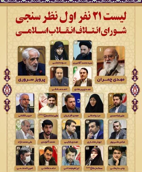 عکس نامزدهای لیست وحدت