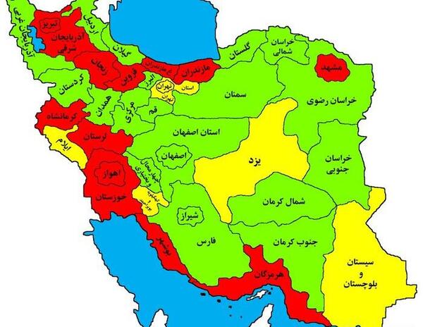 عکس نقشه جنوب ایران