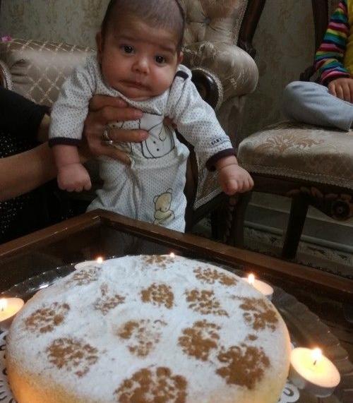 عکس کیک چهل روزگی نوزاد