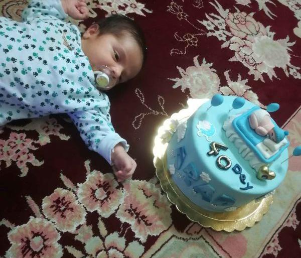 عکس کیک چهل روزگی نوزاد