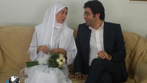 عکس عروسی آزاده نامداری و همسرش