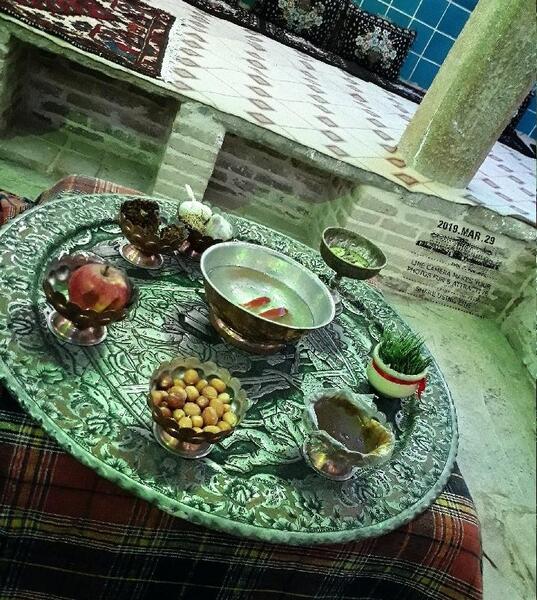 عکس از سفره هفت سین قدیم