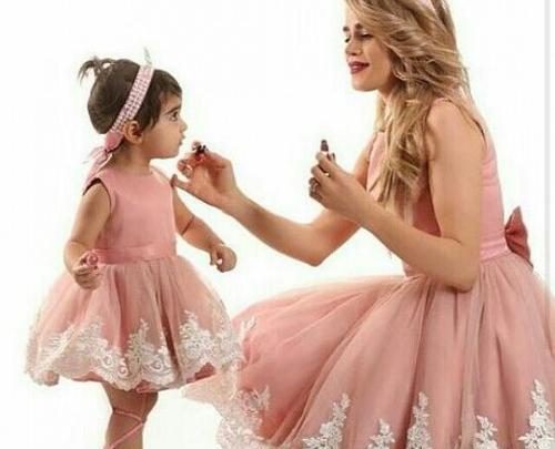 عکس لباس ست مادر دختری برای تولد