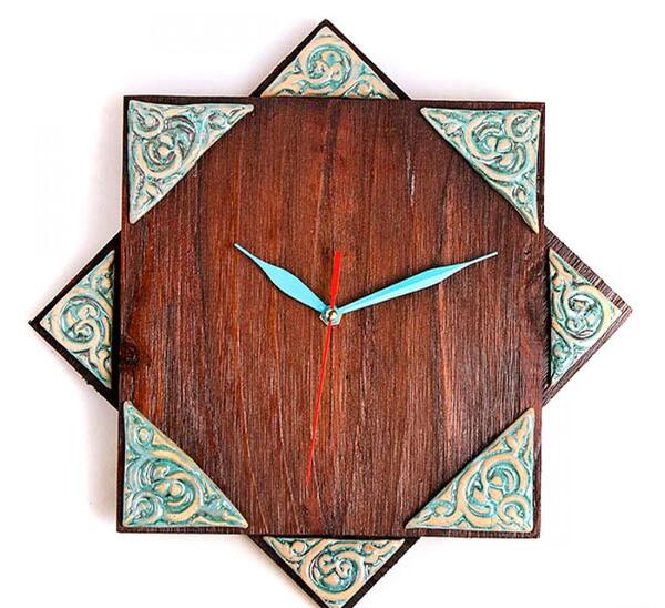 عکس ساعت چوبی دیواری