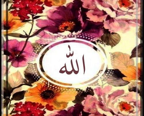 عکس الله در گل