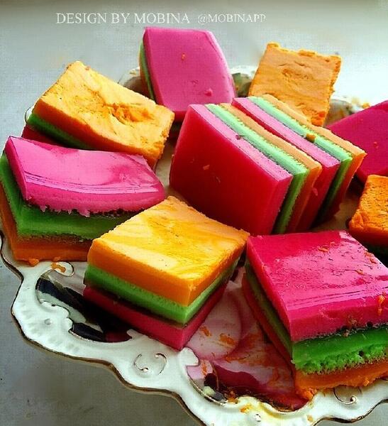 عکس ژله طبقه ای