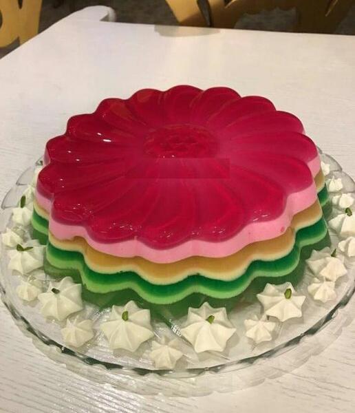 عکس ژله طبقه ای
