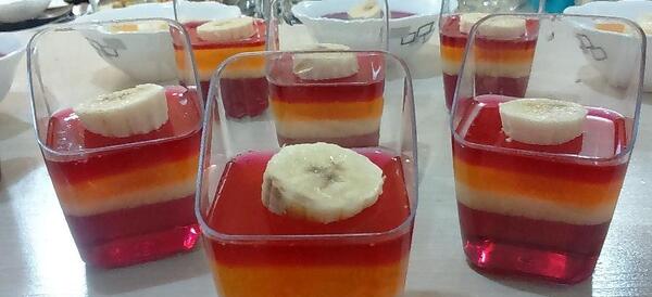 عکس ژله طبقه ای