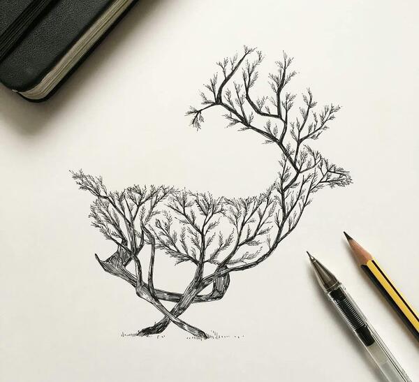 عکس طبیعت طراحی شده