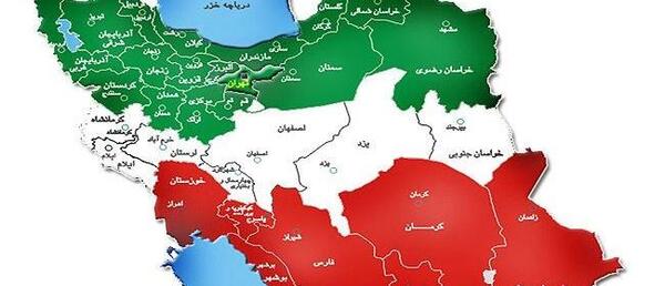 عکس تصویر نقشه ایران با استانها