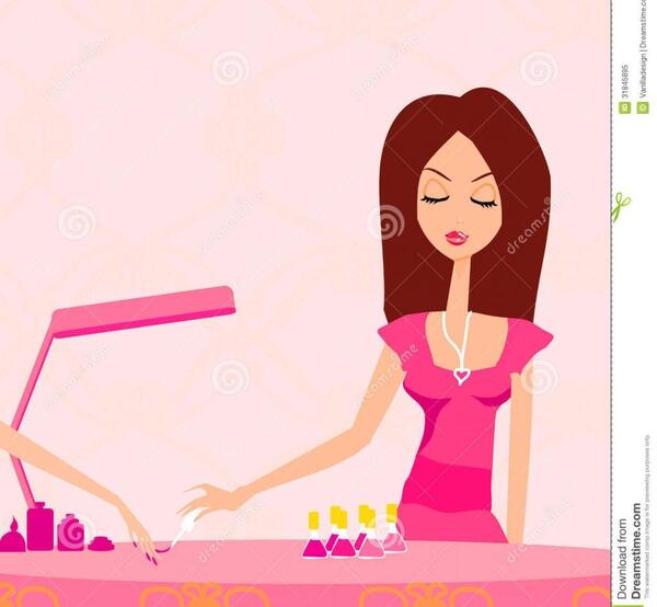 عکس کاریکاتوری کاشت ناخن