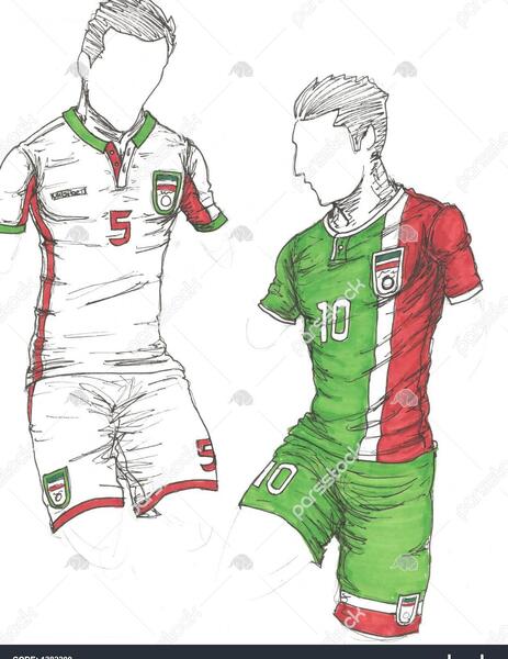 عکس فوتبال نقاشی