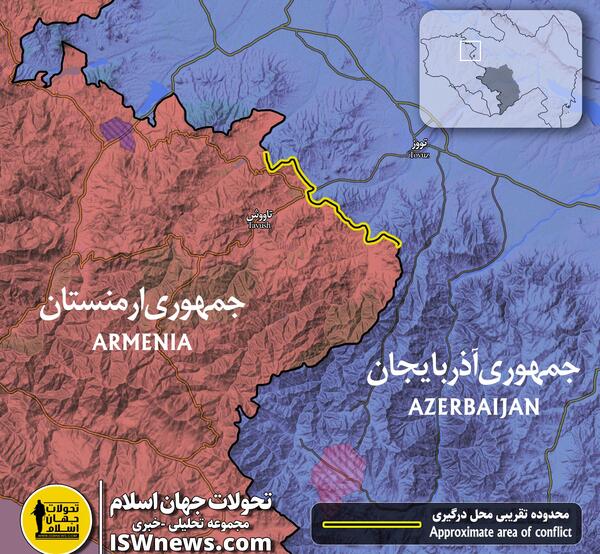 عکس مرز آذربایجان و ارمنستان