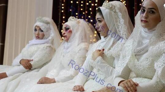 عکس سارا و نیکا با لباس عروس