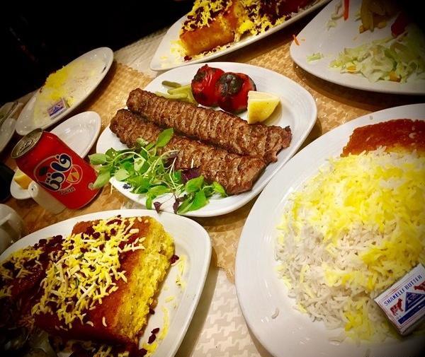 عکس چلو کباب در رستوران