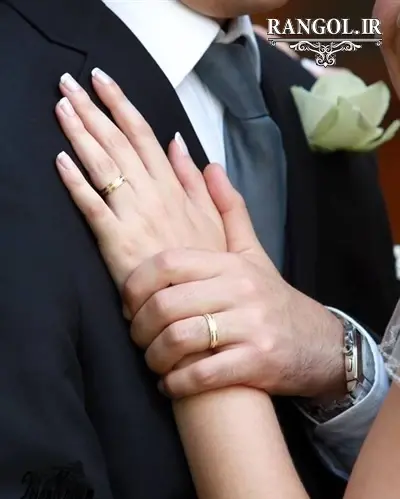 عکس عروس و داماد و حلقه