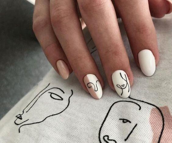 عکس ناخن صورت