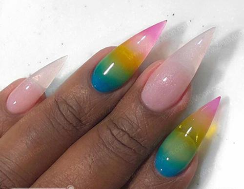 عکس ناخن ژله ای دخترانه