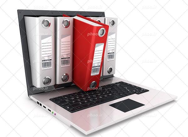 عکس لپ تاپ نقره ای