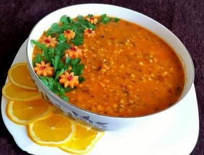 عکس سوپ جو قرمز