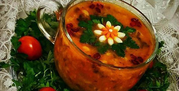 عکس سوپ جو قرمز