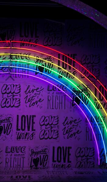 عکس رنگین کمان چراغ