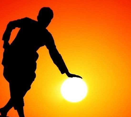 عکس فوتبال در غروب