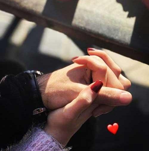 عکس عاشقانه دونفره بدون متن دست