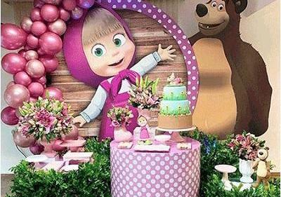 عکس کیک تولد دخترانه ماشا