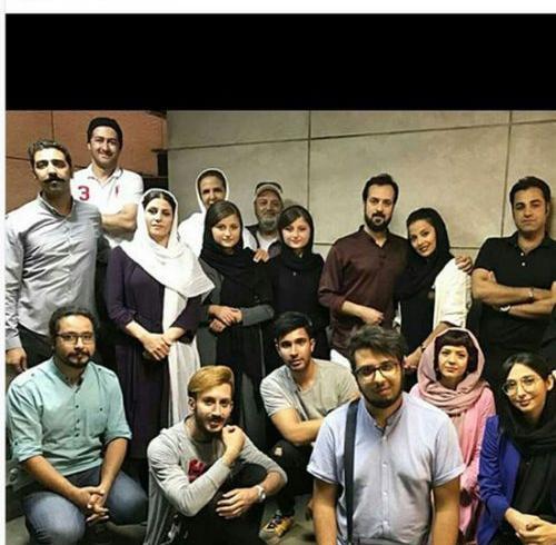عکس سارا و نیکا در پشت صحنه