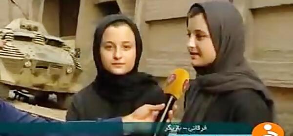 عکس سارا و نیکا در پشت صحنه