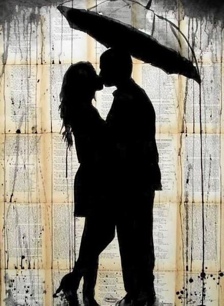 عکس دونفره عاشقانه زیر بارون