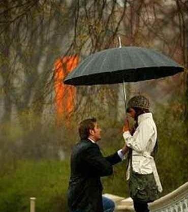 عکس دونفره عاشقانه زیر بارون