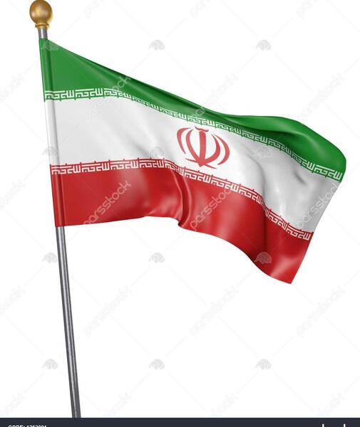 عکس سه بعدی پرچم ایران